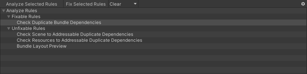 Image of Analyze window