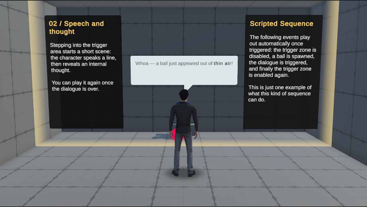 TODO: Screenshot/gif - example of dialogue