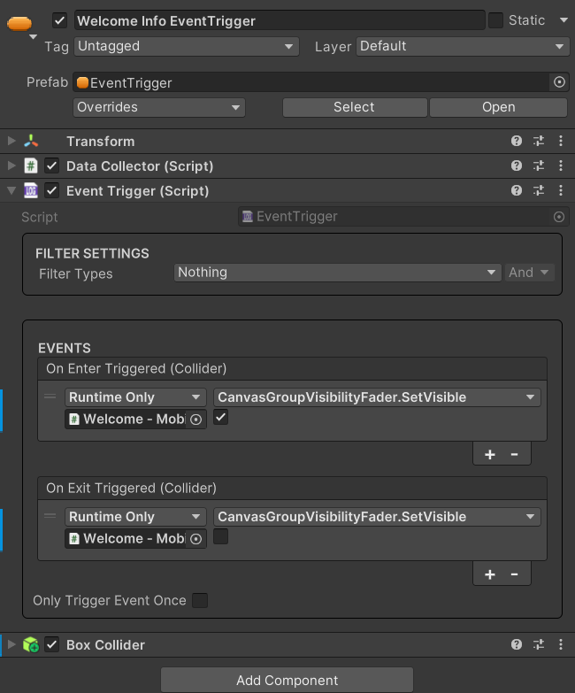 Event Trigger Inspector