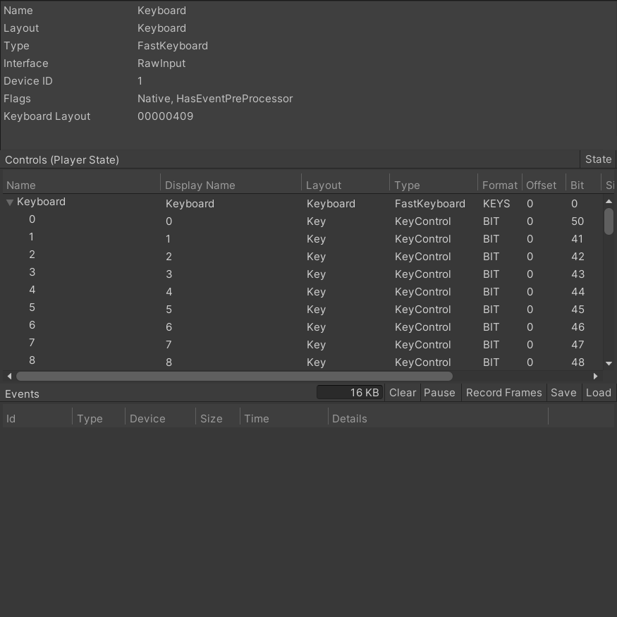 image of input information window