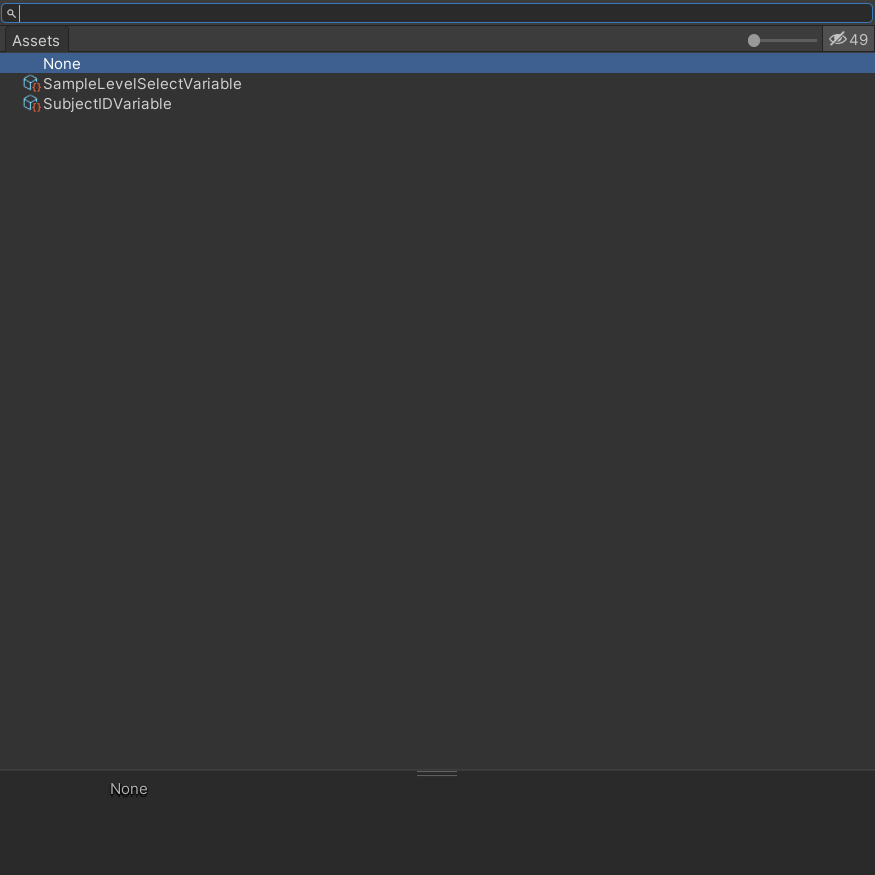 Asset picker with SubjectIDVariable