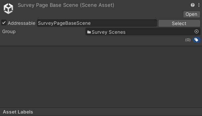 Addressable checkbox in the Inspector