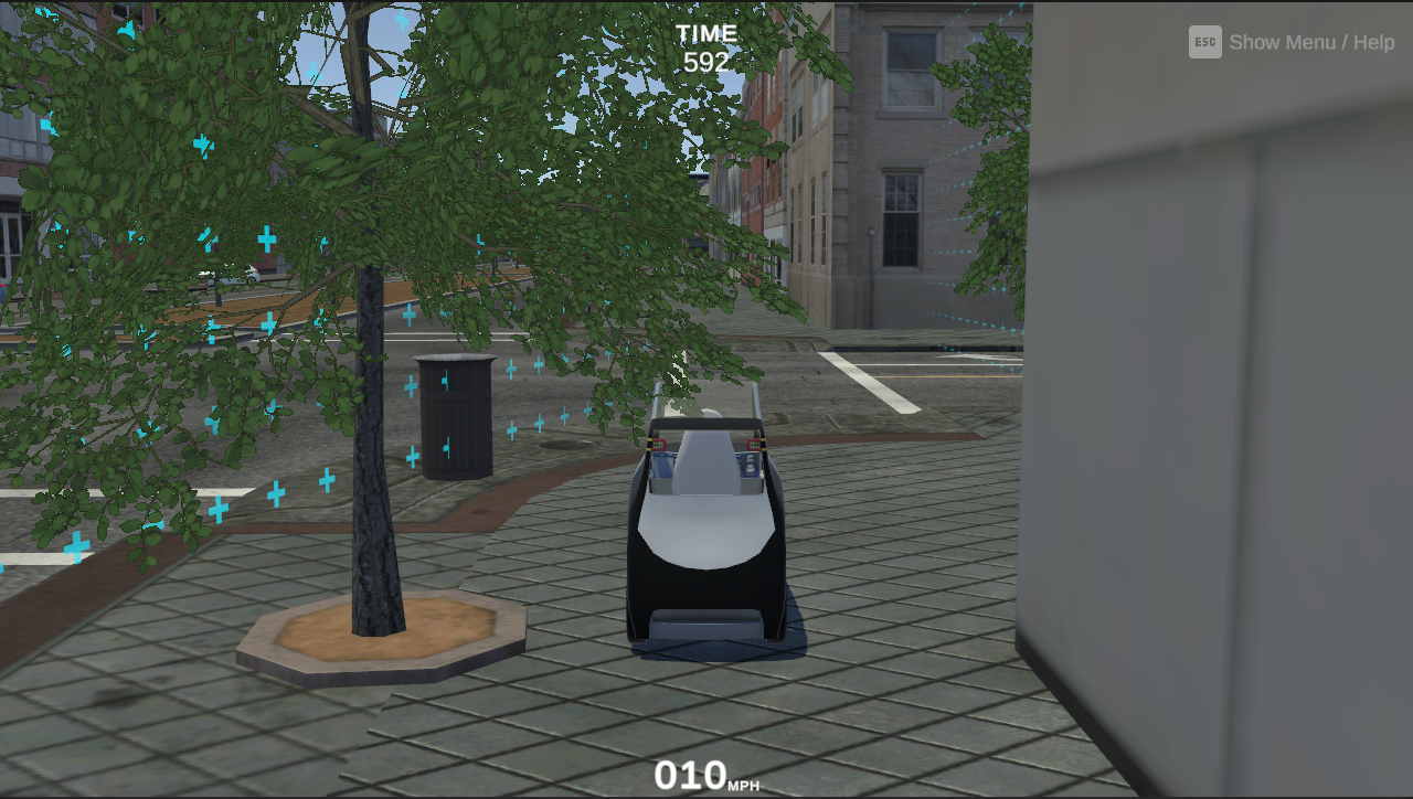 Three-digit 3D speed display on a micro-mobility vehicle's dashboard