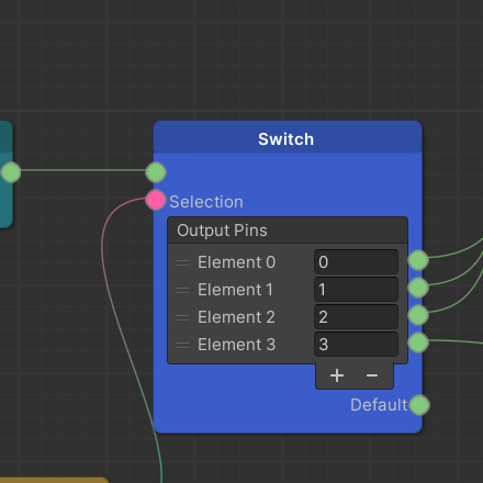 Switch node Default pin highlighted