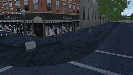 gif of delivery robot moving by command