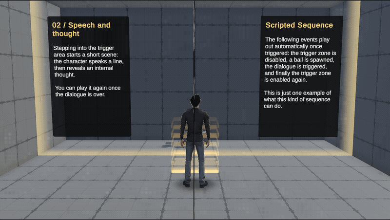 gif of Scripted Sequence in action