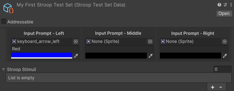 Image of Input Prompt - Left in Inspector
