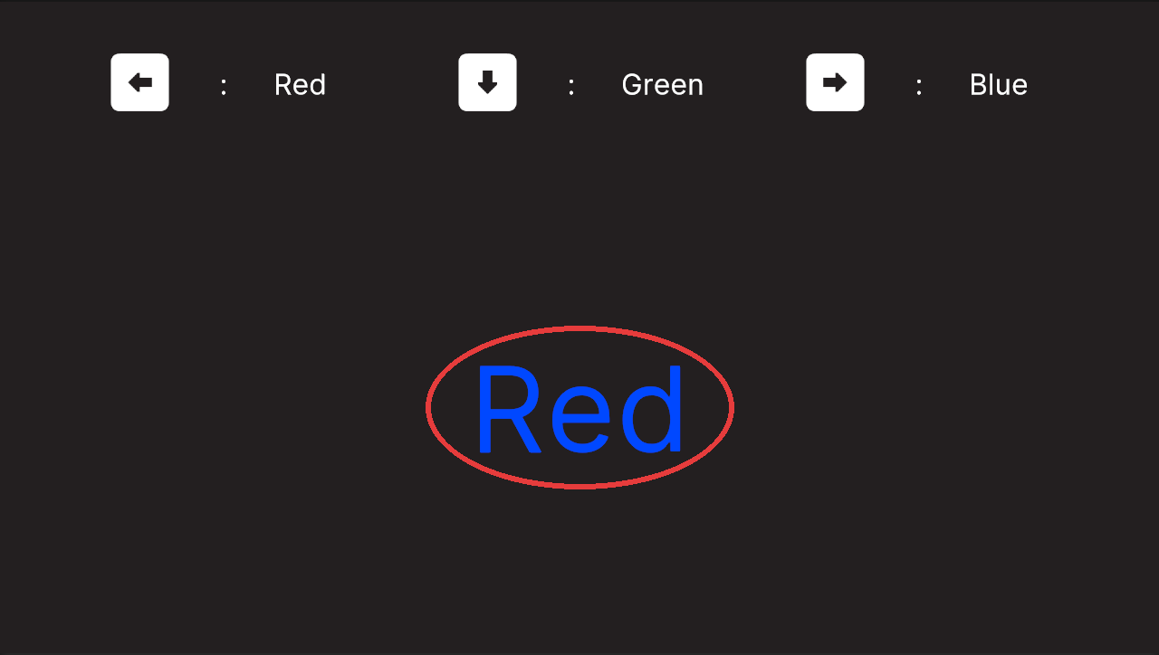 Screenshot of the Stimulus UI on Screen circled/pointed at