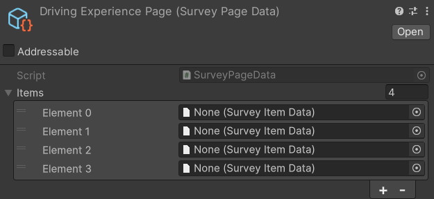 Image of Items list with size of 4