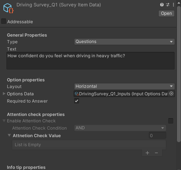Image of DrivingSurvey_Q1's Option Data field