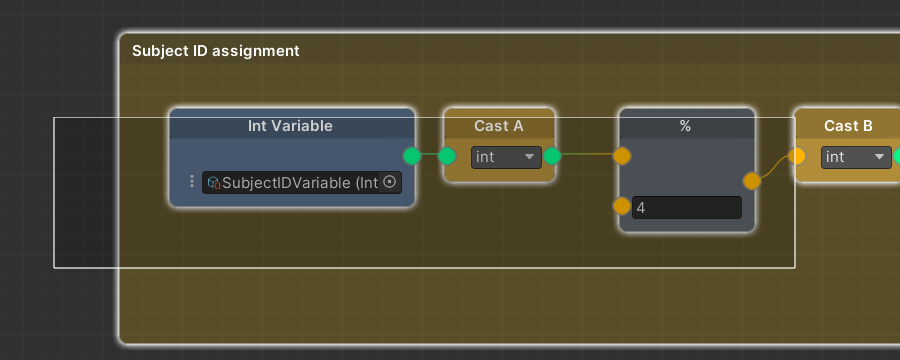 Example of marquee selection in graph editor